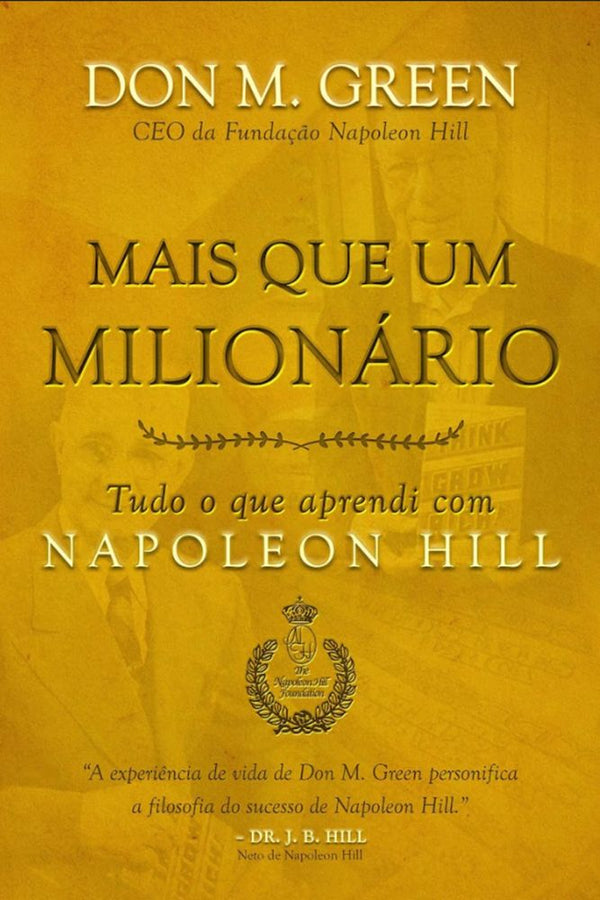 Capa do livro Mais que um Milionário, de Napoleon Hill