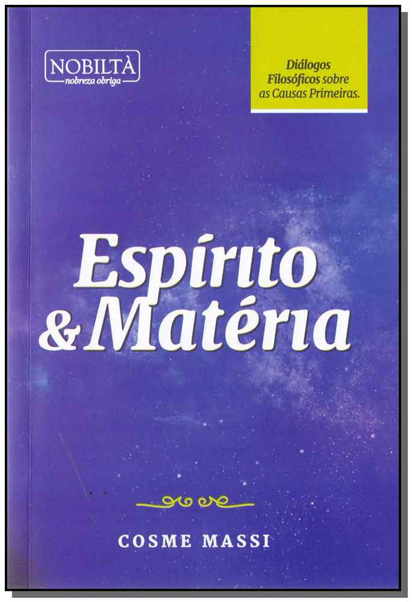 Capa do livro Espirito e Materia, de Cosme Massi
