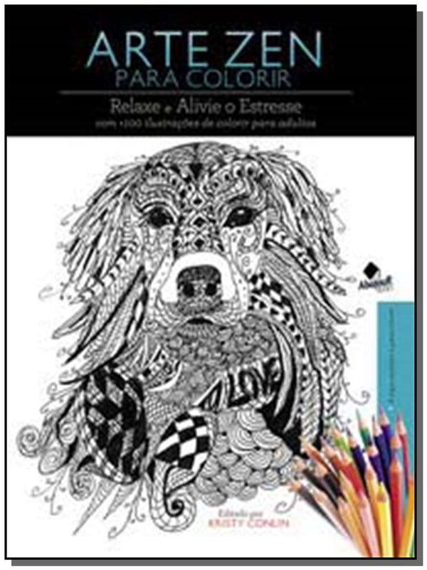 Capa do livro Arte Zen para Colorir, de Kristy Conlin
