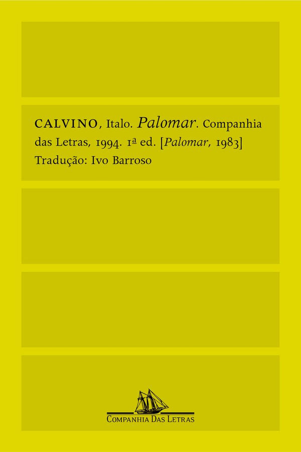 Capa do livro Palomar, de Italo Calvino