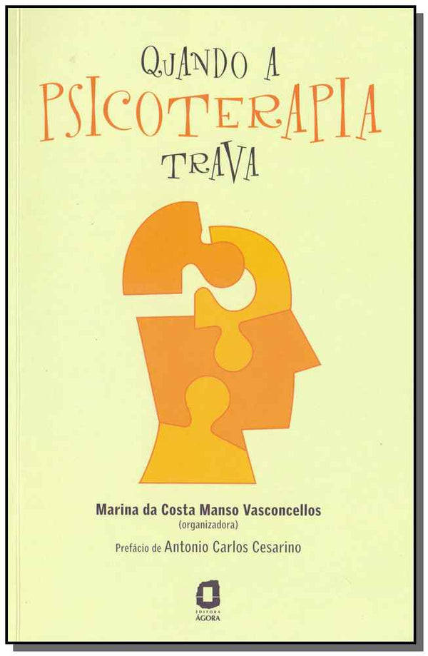 Capa do livro Quando a Psicoterapia Trava, de Marina da Costa Manso Vasconcellos
