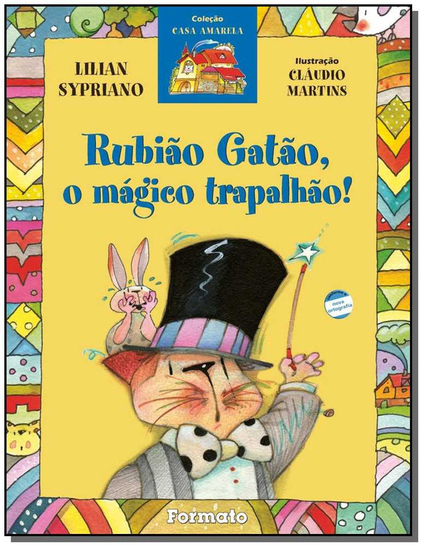 Capa do livro Rubião Gatão, o Mágico Trapalhão, de Lilian Sypriano