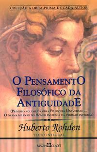 Capa do livro Pensamento Filosófico da Antiguidade, de Diversos Autores