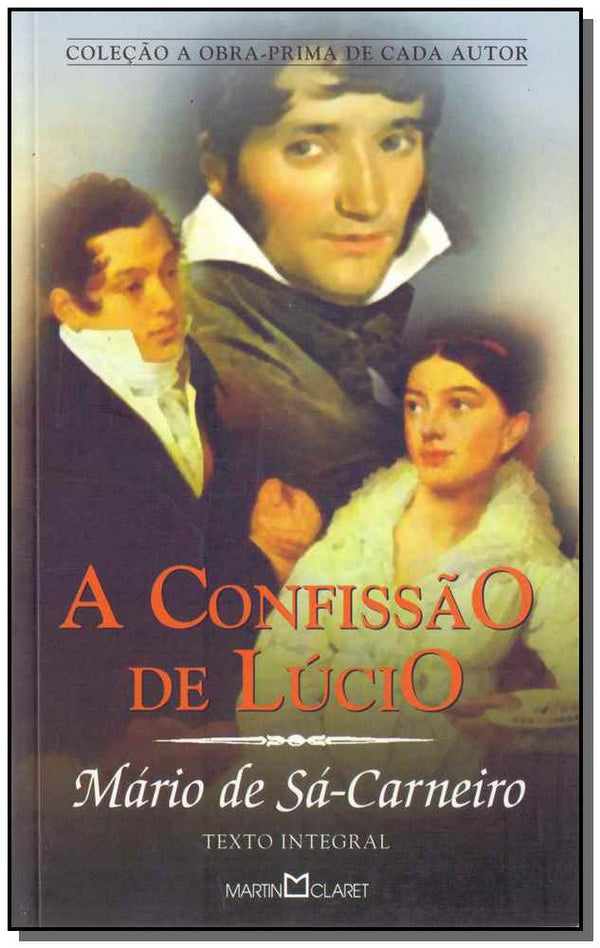 Capa do livro Confissao de Lucio, a, de Mario de Sa-Carneiro