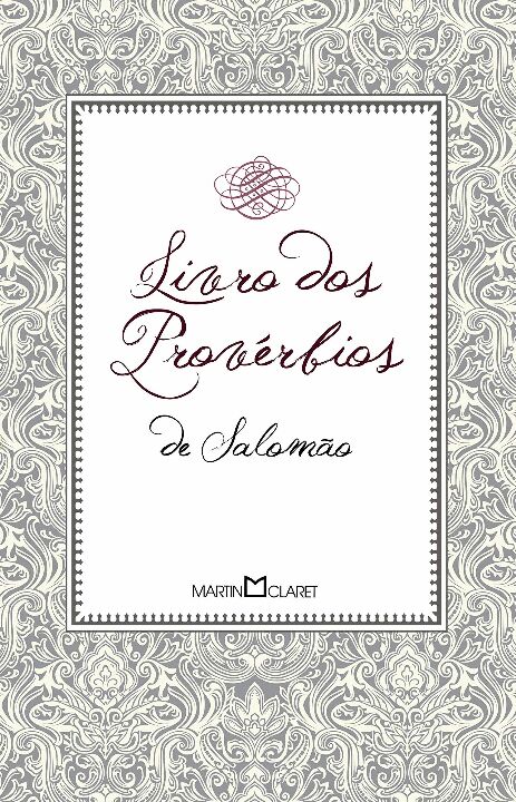 Capa do livro Livro dos Provérbios de Salomão, de Salomao