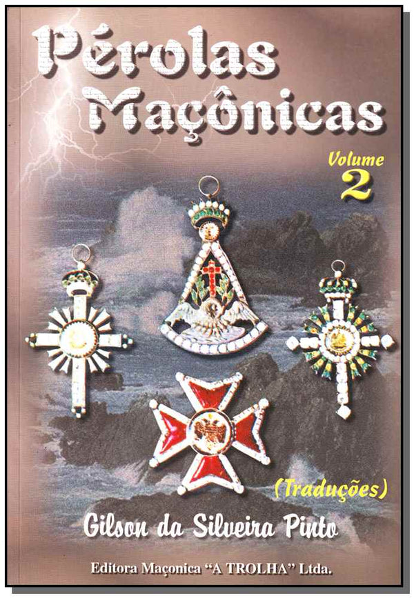 Capa do livro Perolas Maçonicas-Vol.2, de Gilson Silveira Pinto