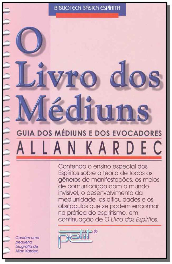Capa do livro O Livro dos Médiuns - (Espiral), de Allan Kardec