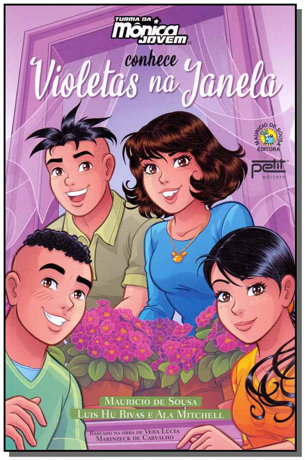 Capa do livro Turma da Mônica Jovem Conhece Violetas na Janela, de Mauricio de Sousa