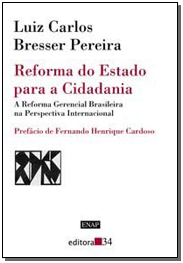 Capa do livro Reforma do Estado para a Cidadania, de Luiz Carlos Bresser-Pereira