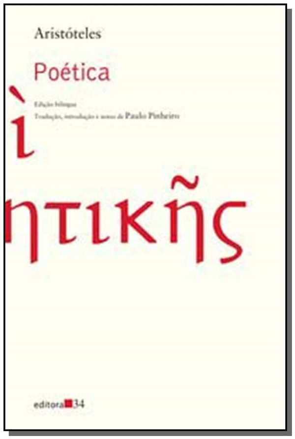 Capa do livro Poética, de Aristoteles