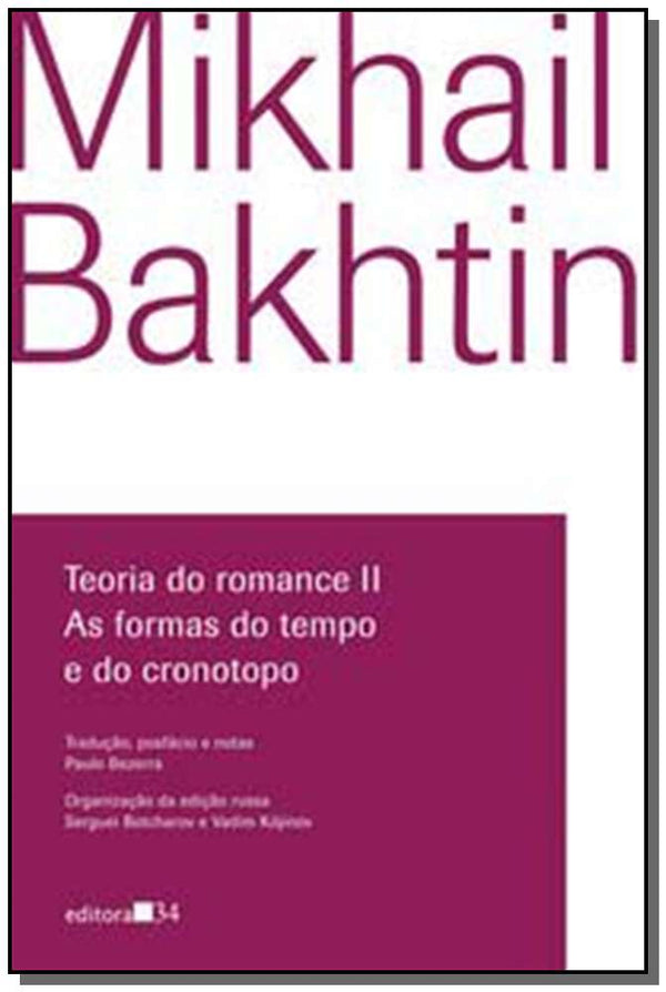 Capa do livro Teoria do Romance II, de Mikhail Bakhtin