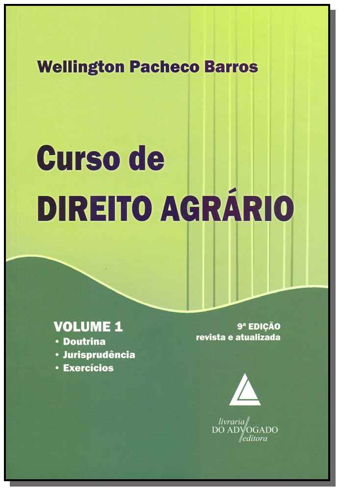 Curso de Direito Agrário - Vol.01 - 09ed/15