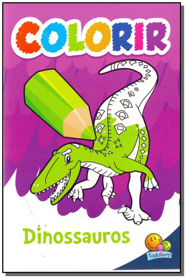 Capa do livro Colorir - Dinossauros, de Editora Todolivro