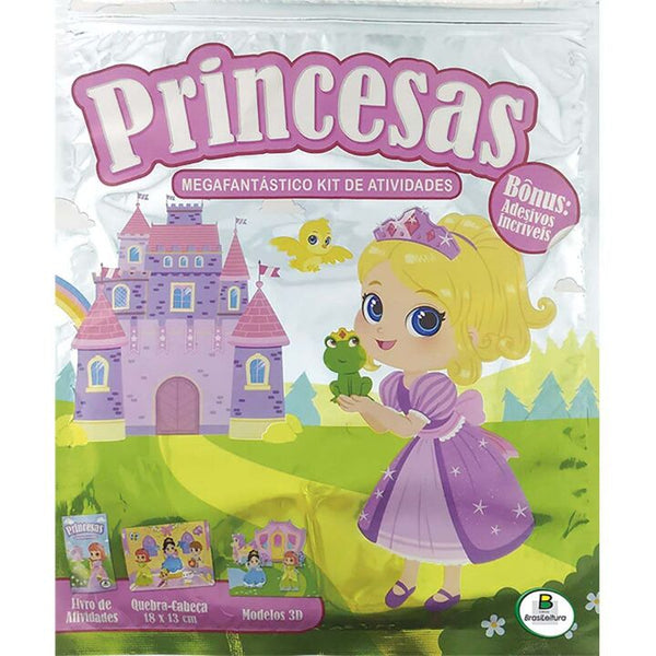 Capa do livro Megafantastico Kit de Atividades: Princesas, de Editora Todolivro