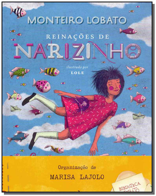 Capa do livro Reinações de Narizinho, de Monteiro Lobato