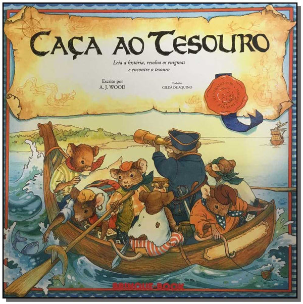 Capa do livro Caça ao Tesouro, de A. J. Wood