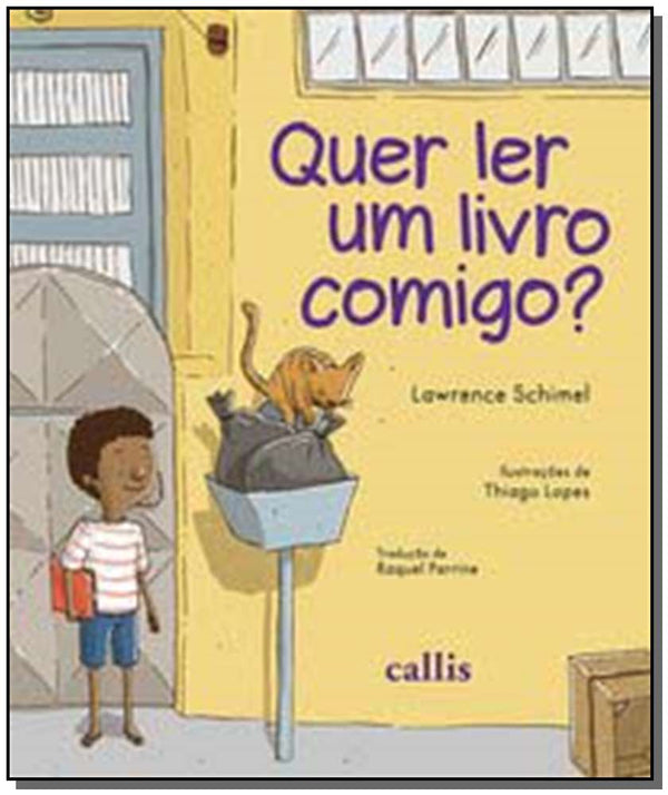 Capa do livro Quer Ler um Livro Comigo?, de Lawrence Schimel