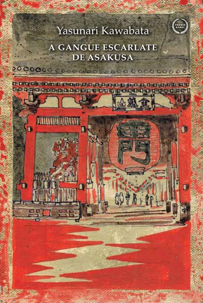 Capa do livro A Gangue Escarlate de Asakusa, de Yasunari Kawabata