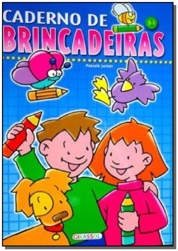 Capa do livro Caderno de Brincadeiras 1 Azul, de Editora Girassol