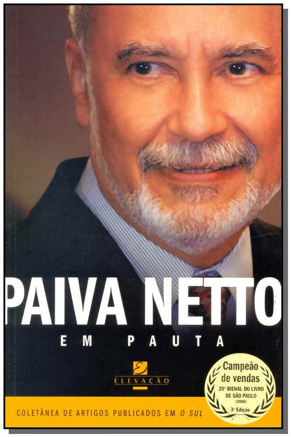 Capa do livro Em Pauta - Coletânea de Artigos Publ. em o Sul, de Jose de Paiva Netto
