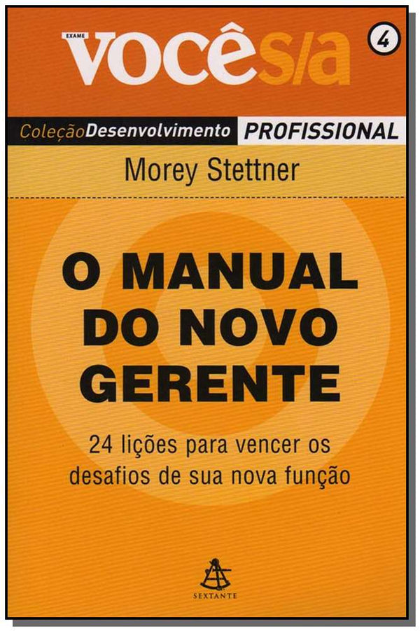 Capa do livro Manual do Novo Gerente,o, de Morey Stettner
