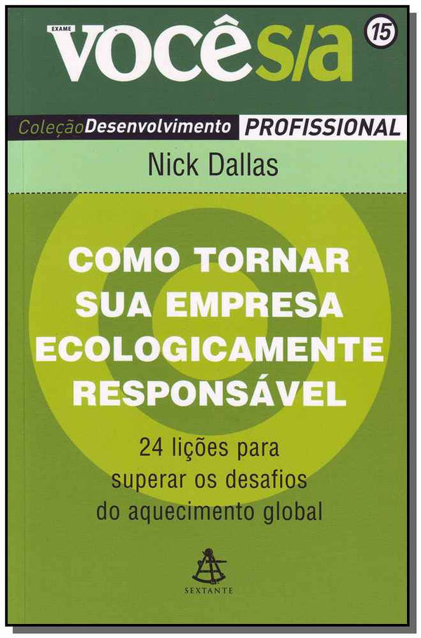 Capa do livro Como Tornar Sua Empresa Ecologicamente Responsável, de Nick Dallas