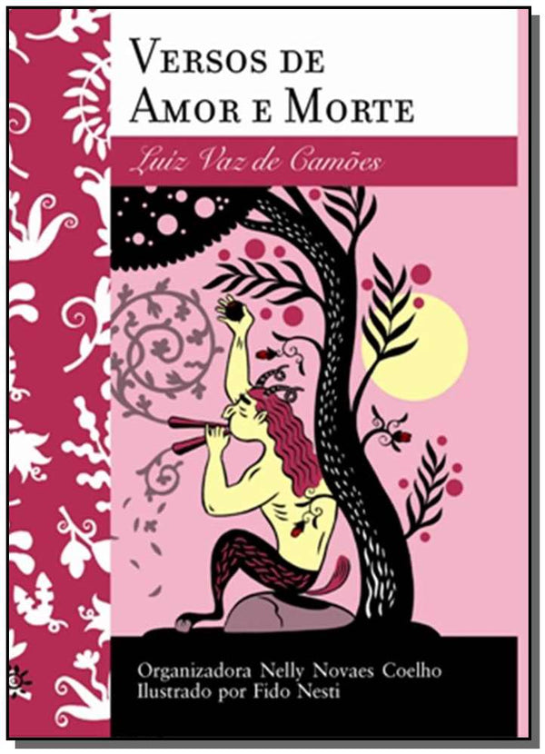 Capa do livro Versos de Amor e Morte, de Luiz Vaz de Camoes, Nelly Coelho
