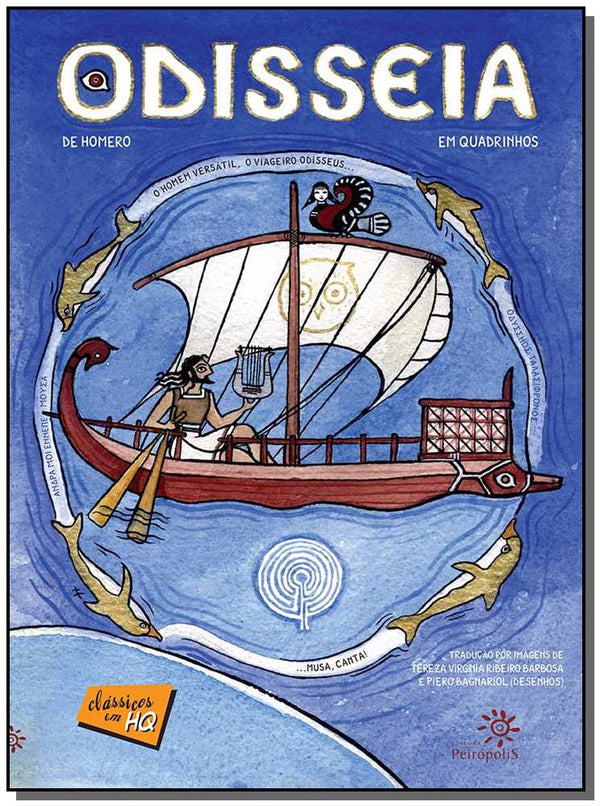 Capa do livro Odisseia em Quadrinhos, de Homero