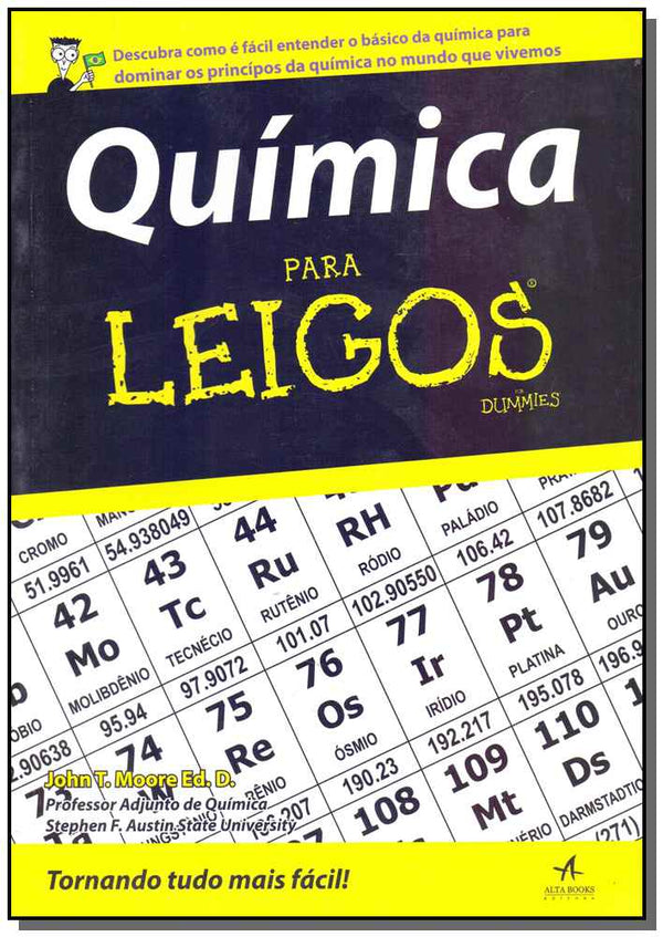 Capa do livro Química para Leigos, de John T. Moore