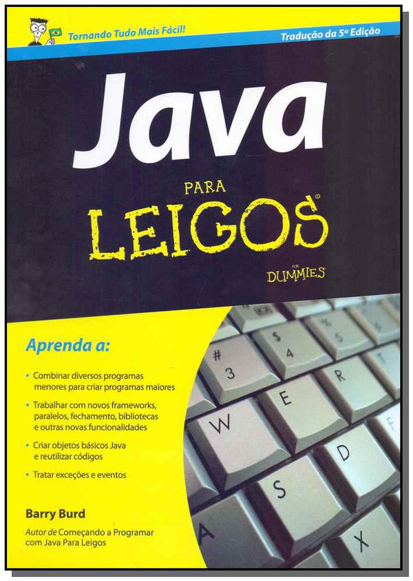 Capa do livro Java para Leigos, de Barry Burd
