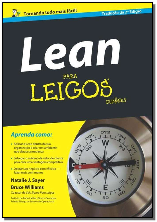 Capa do livro Lean para Leigos, de Natalie Sayer, Bruce Williams