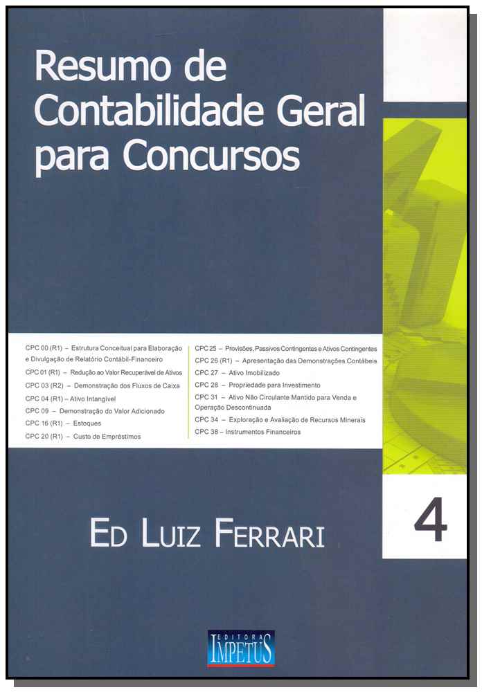 Resumo de Contabilidade Geral para Concursos - 1ª Edição