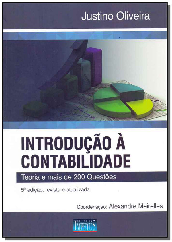 Capa do livro Introdução a Contabilidade, de Justino Oliveira