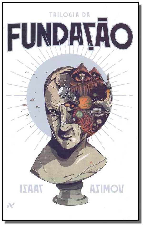 Capa do livro Trilogia da Fundação, de Isaac Asimov