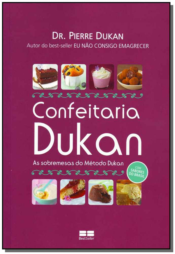 Capa do livro Confeitaria Dukan, de Pierre Dukan