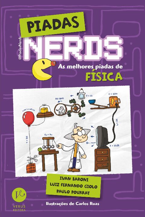 Capa do livro Piadas Nerds: As Melhores Piadas de Física, de Ivan Baroni, Luiz Fernando Giolo, Paulo Pourrat
