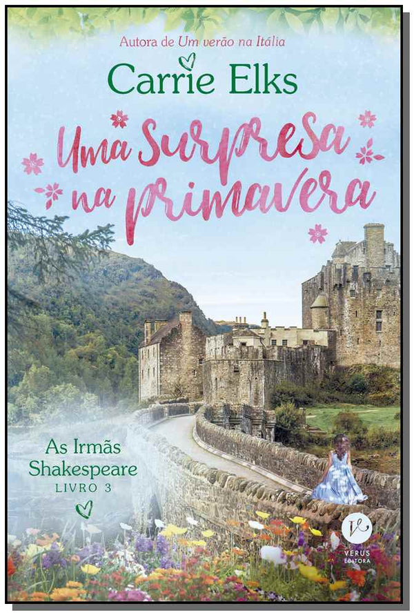 Capa do livro Uma Surpresa na Primavera (Vol. 3 as Irmas Shakesp, de Carrie Elks
