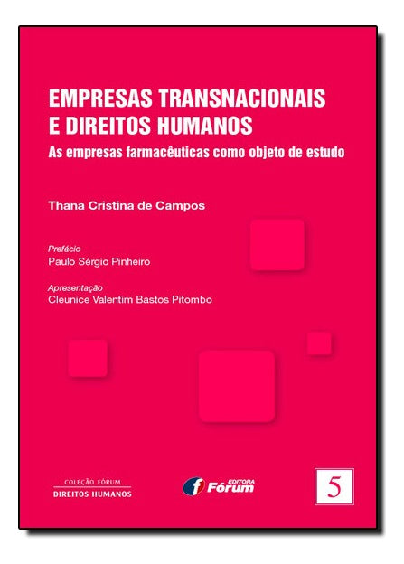 Capa do livro Empresas Transnacionais e Direitos Humanos às Empresas Farmacêuticas Como Objetivo de Estudo, de Diversos Autores