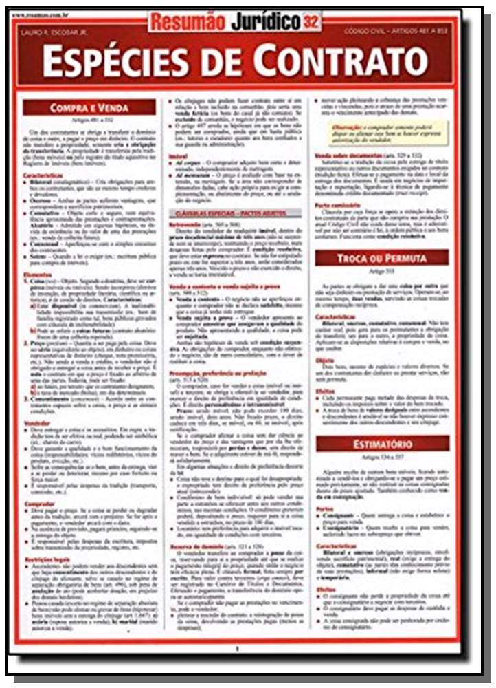 Espécies de Contrato