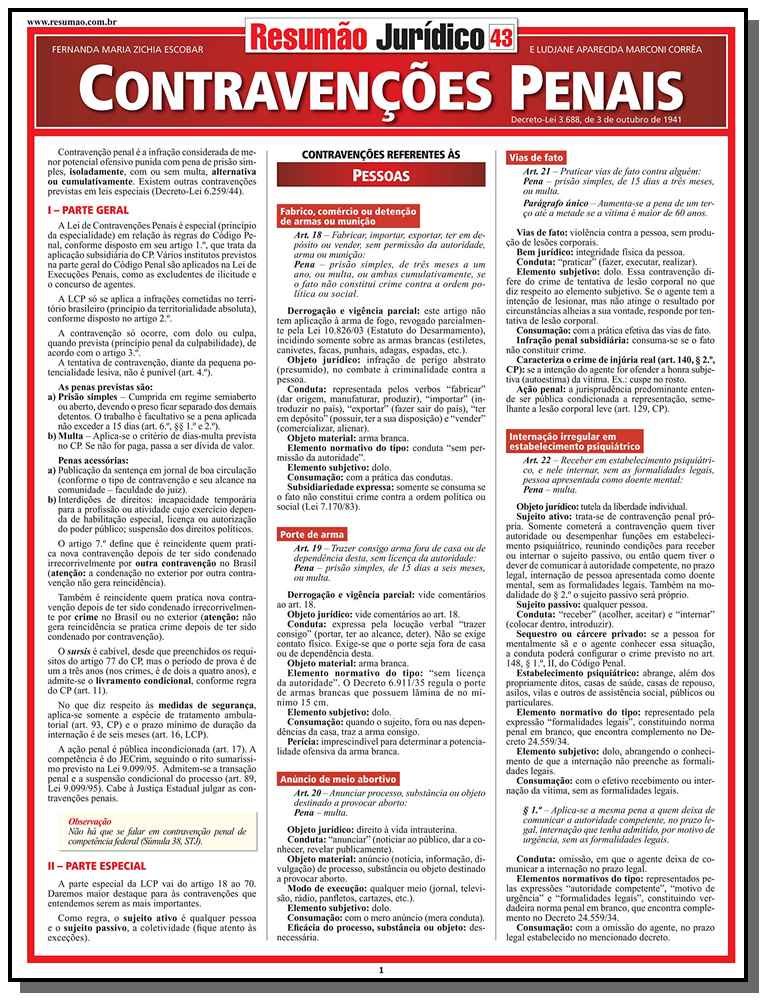 Contravenções Penais