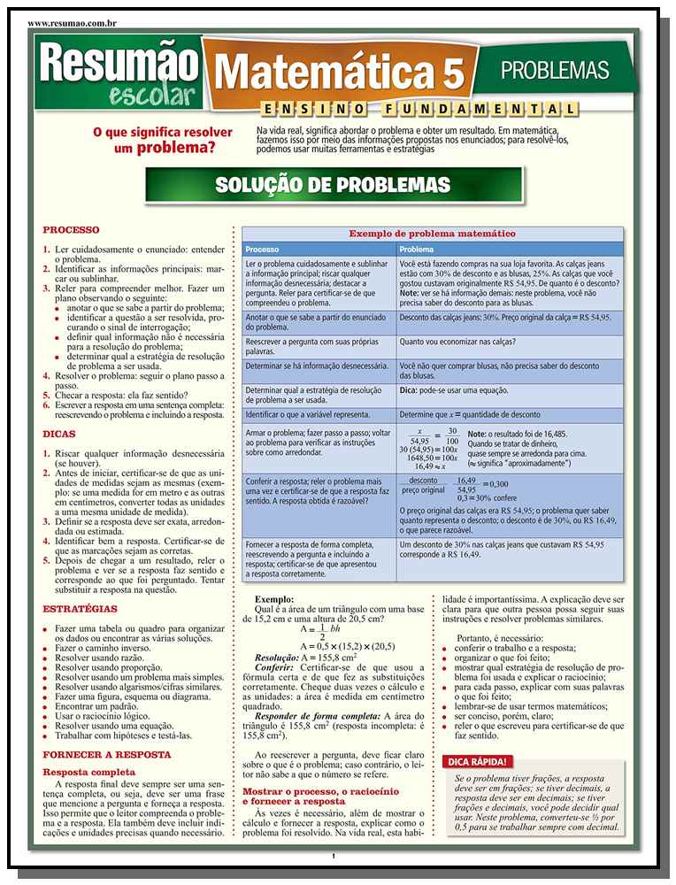 Matemática 5 - Problemas