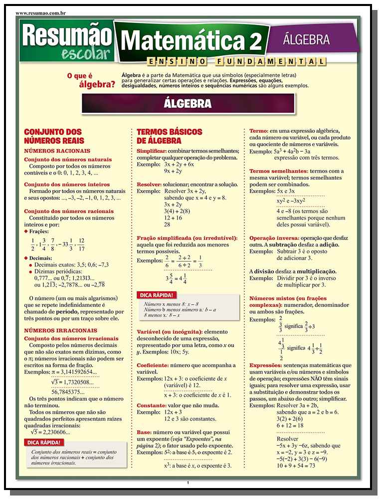 Matemática 2 - Álgebra