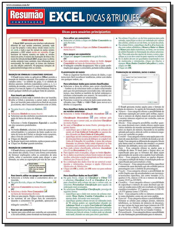 Capa do livro Excel Dicas & Truques, de John Hales