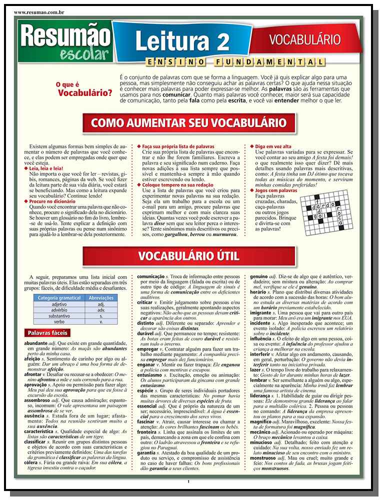 Leitura 2 - Vocabulário