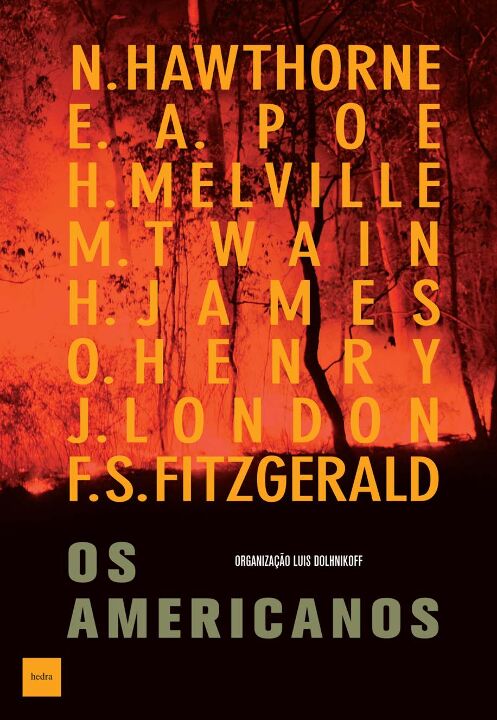Capa do livro Os Americanos, de Nathaniel Hawthorne, Edgar Allan Poe, Melville