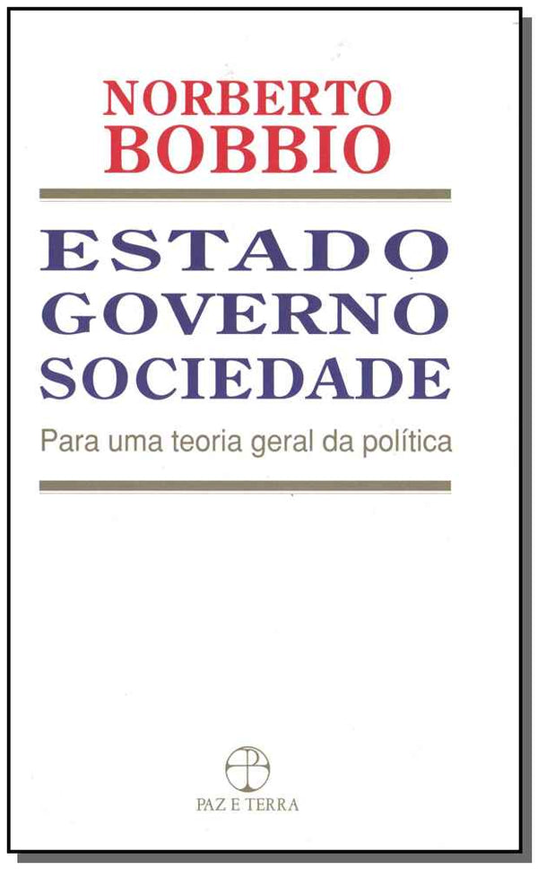 Capa do livro Estado, Governo, Sociedade - Para uma Teoria Geral da Política, de Norberto Bobbio