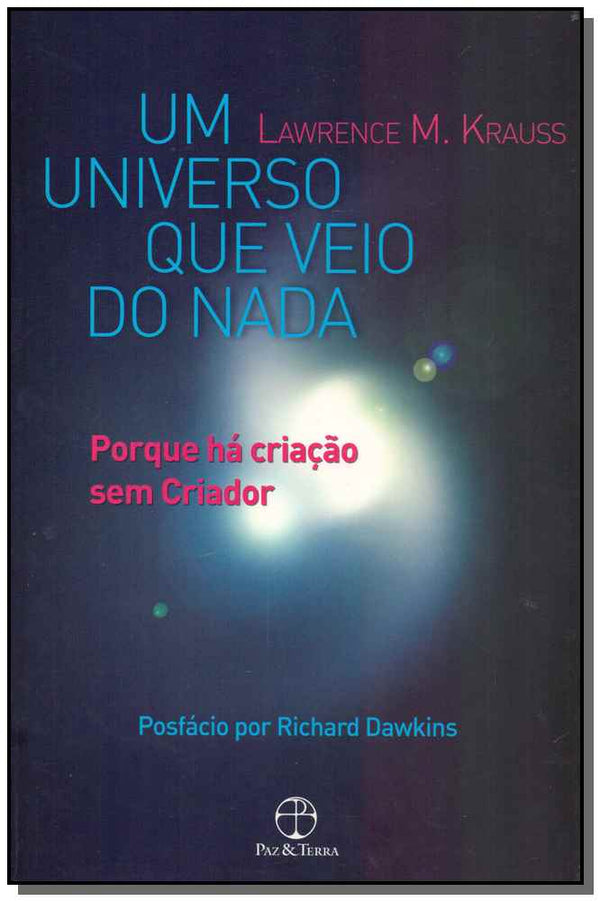 Capa do livro Um Universo que Veio do Nada, de Lawrence M. Krauss