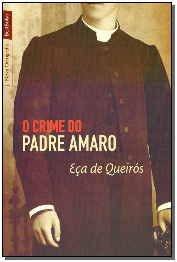Capa do livro O Crime do Padre Amaro (Edição de Bolso), de Eca de Queiroz
