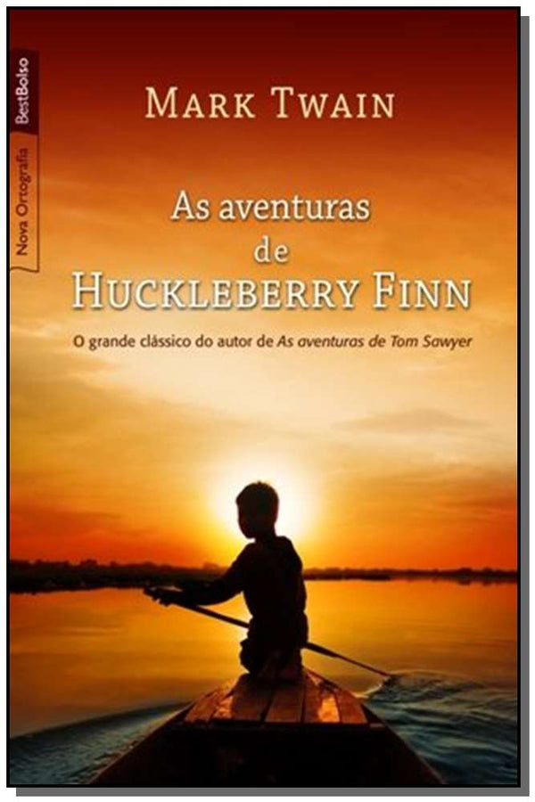 Capa do livro Aventuras de Huckleberry Finn, as, de Mark Twain