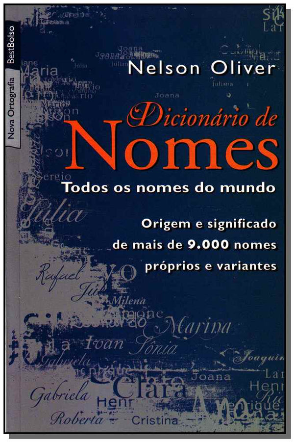 Capa do livro Dicionário de Nomes, de Nelson Oliver